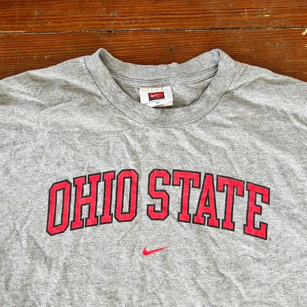 1990s Nike Center Swoosh Ohio State Buckeyes Long Sleeve Shirt size XL